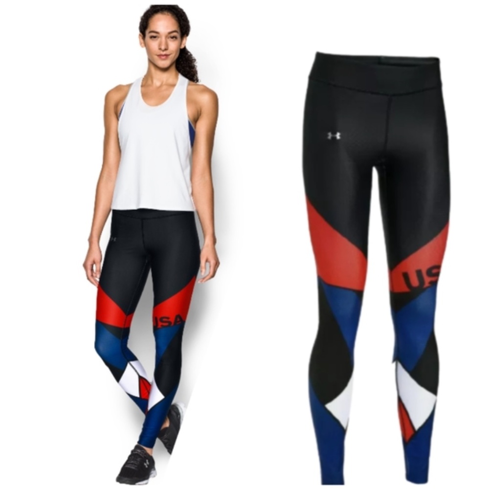 NWT Under Armor Ua Heatgear Armor Usa Legging
